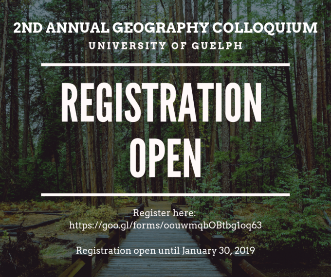 Poster for Geography 2019 Colloquium